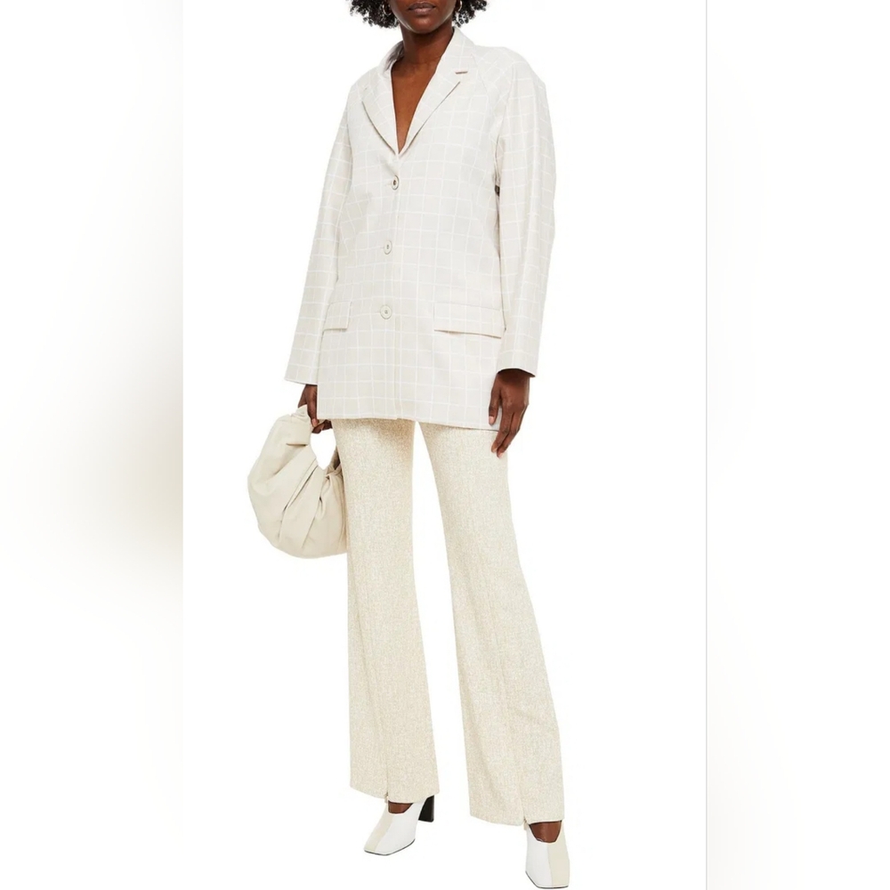 Rosetta Getty Checked Woven Blazer (Sample Sale)
